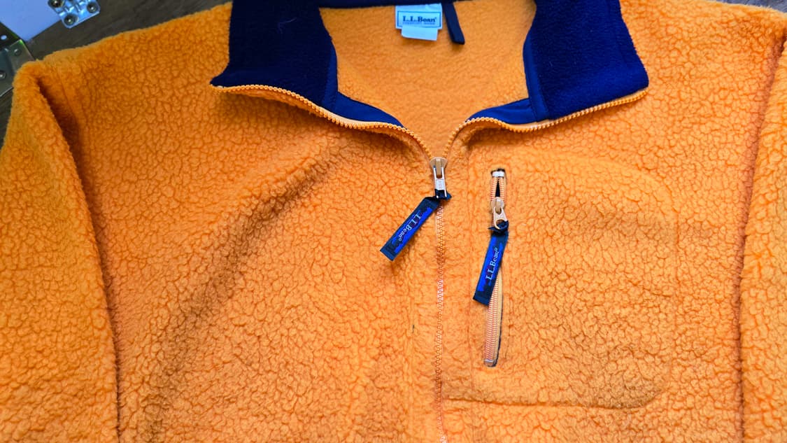 L.L.BEAN 엘엘빈 머스타드 후리스 집업 XXL ,110 싸이즈 상품이미지3