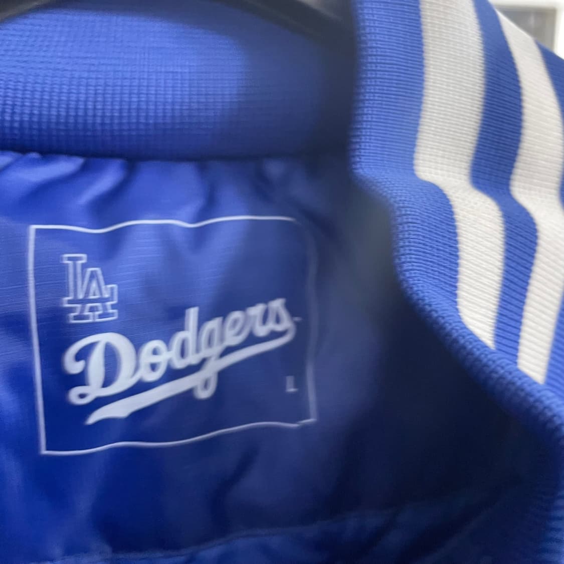 [L] 다져스 류현진 바시티 자켓 블루 상품이미지5