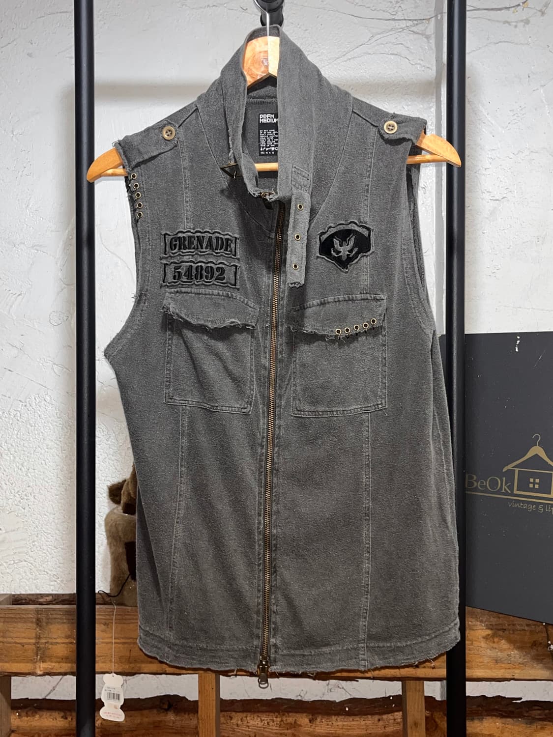 Ppfm two-way zip-up vest 상품이미지2