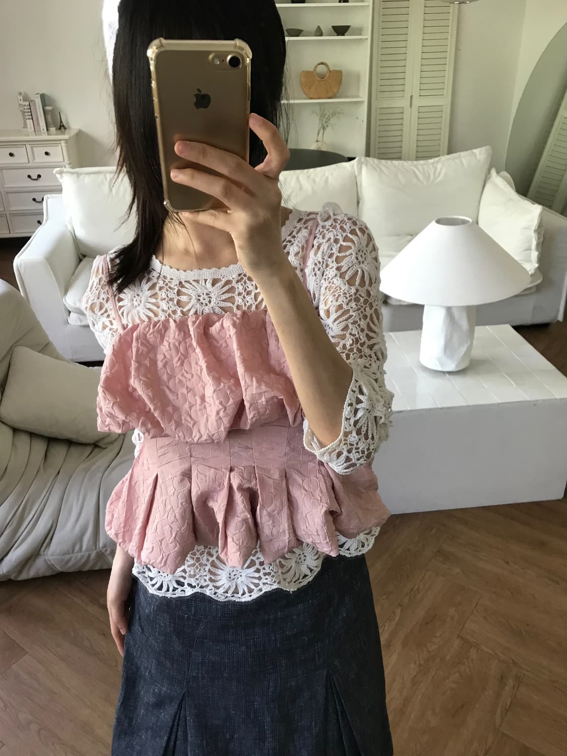 vintage pink balloon sleeveless 상품이미지2