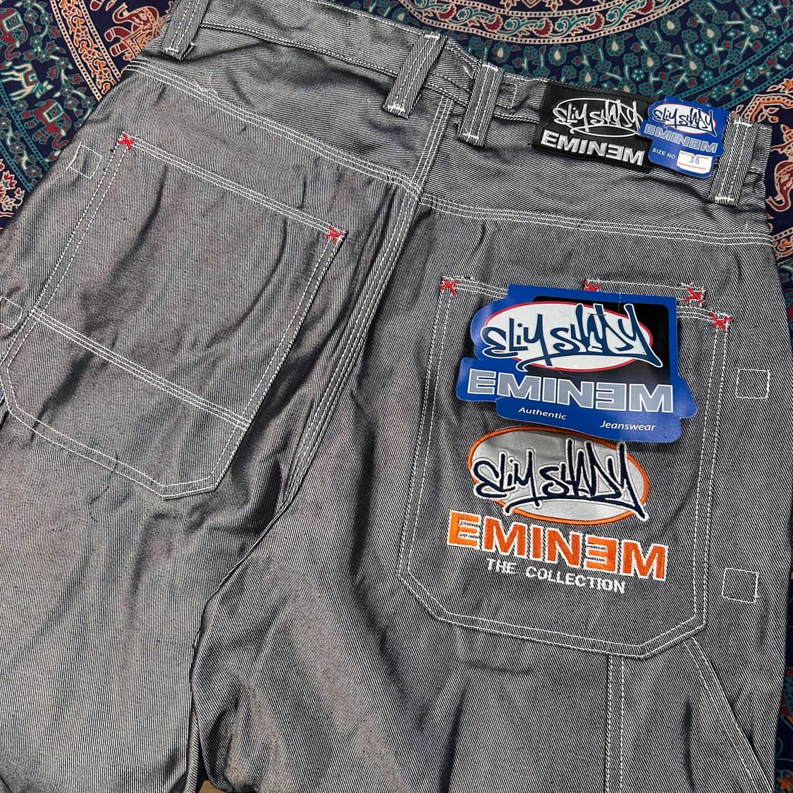 EMINEM Hip-Hop Silver Capenter Pants 상품이미지1