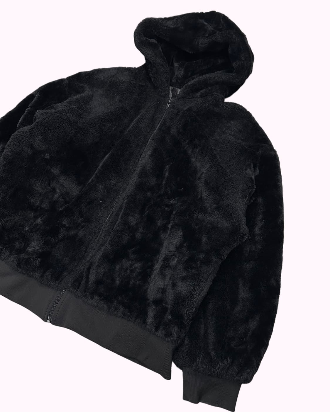 lettering fur hood jacket 상품이미지3