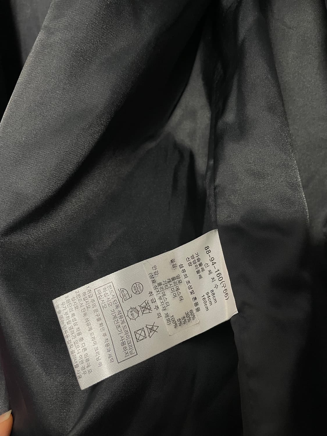 모르간 후드 코트 차콜 66사이즈 상품이미지5