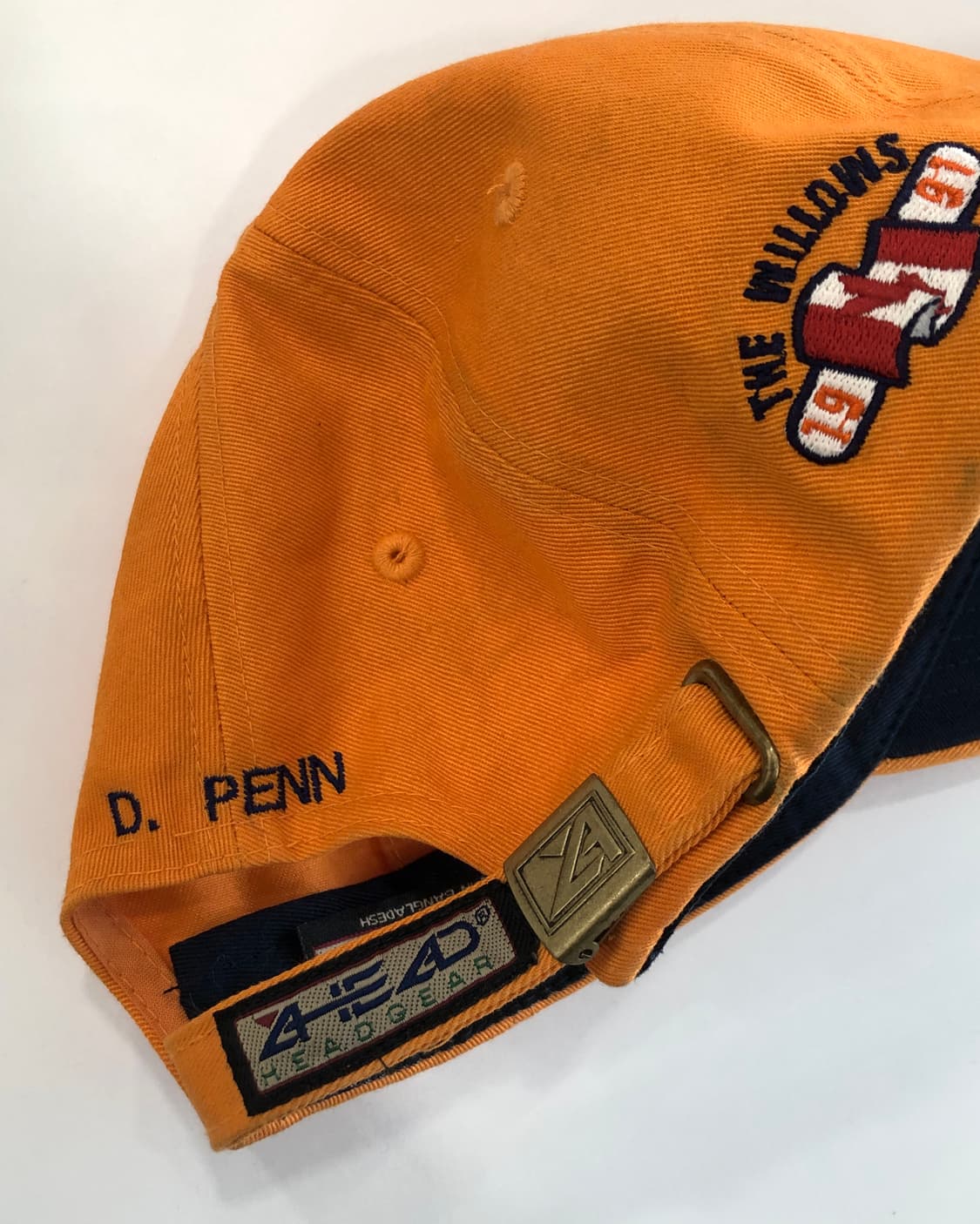 미국 빈티지 Air Source 오렌지 배색 자수 볼캡 모자 상품이미지7