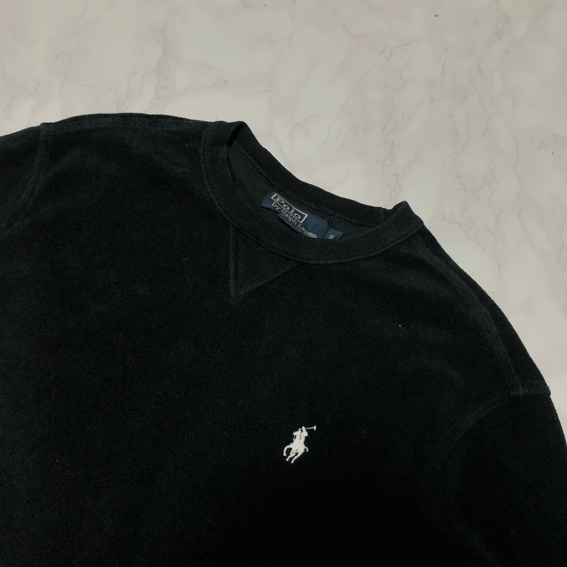 폴로 랄프로렌 벨벳 맨투맨 상태굿 희귀 상품이미지2
