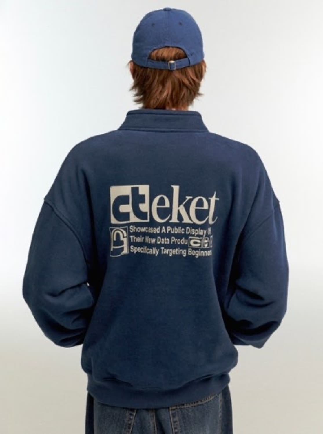 테켓 하프집업 네이비 상품이미지2