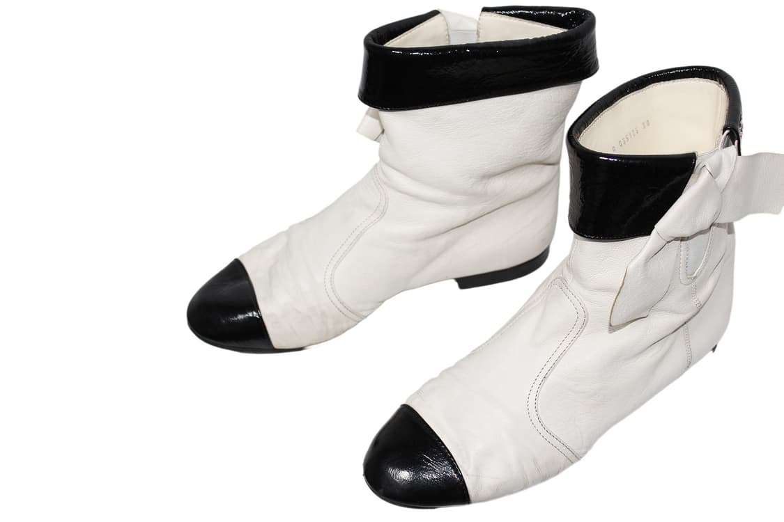 ✨ Chanel Vintage Two-Tone Ankle Boots ✨ 상품이미지5
