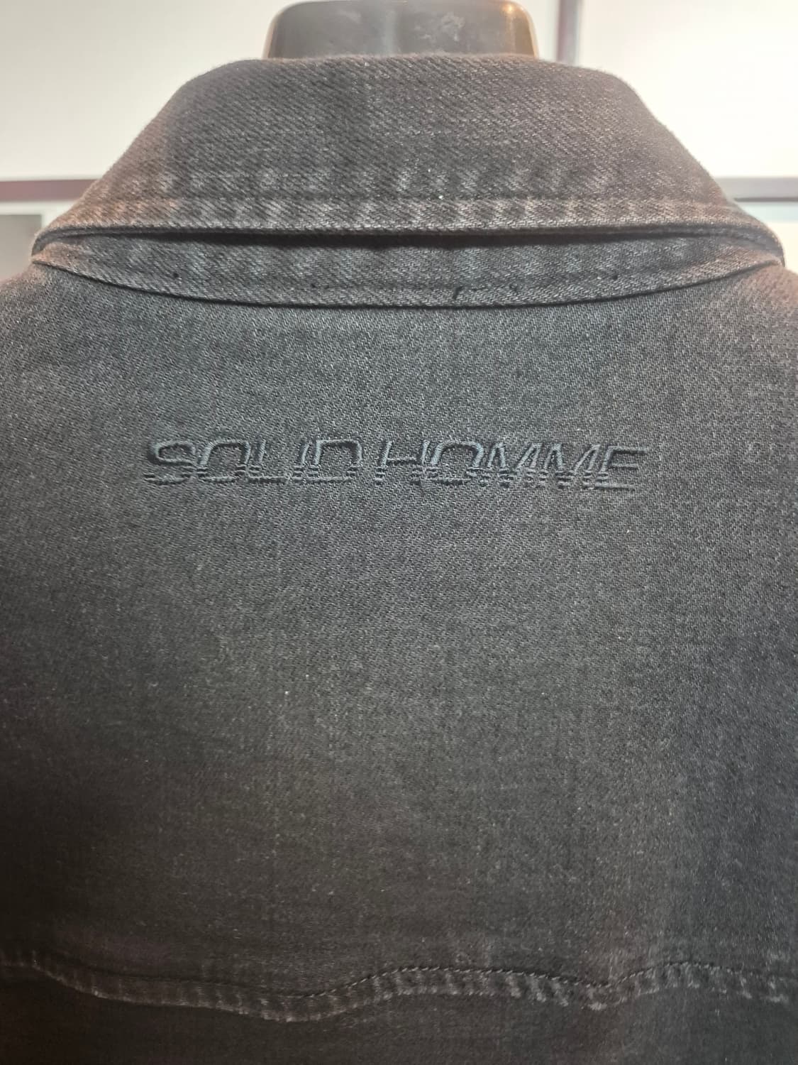 솔리드 옴므 블랙 데님 자켓 상품이미지2