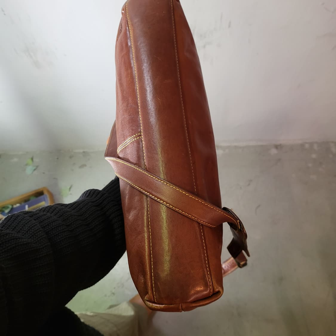 몽삭 올 레더 브리프케이스 상품이미지8