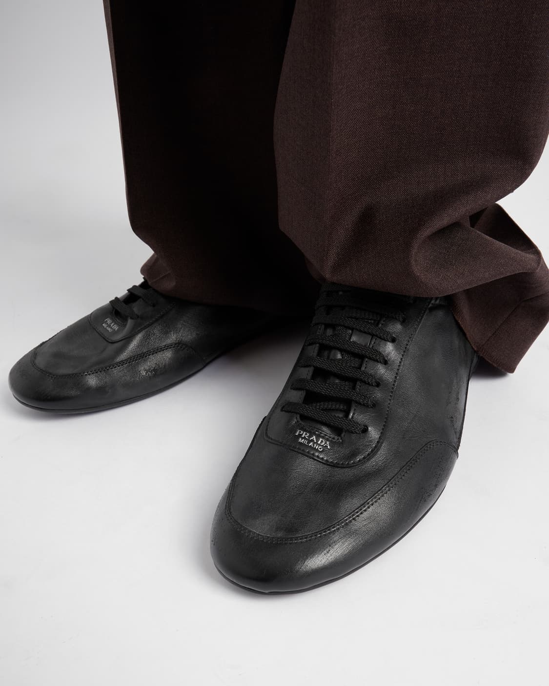 [9.5] 프라다 컬랩스 레더 블랙 상품이미지1