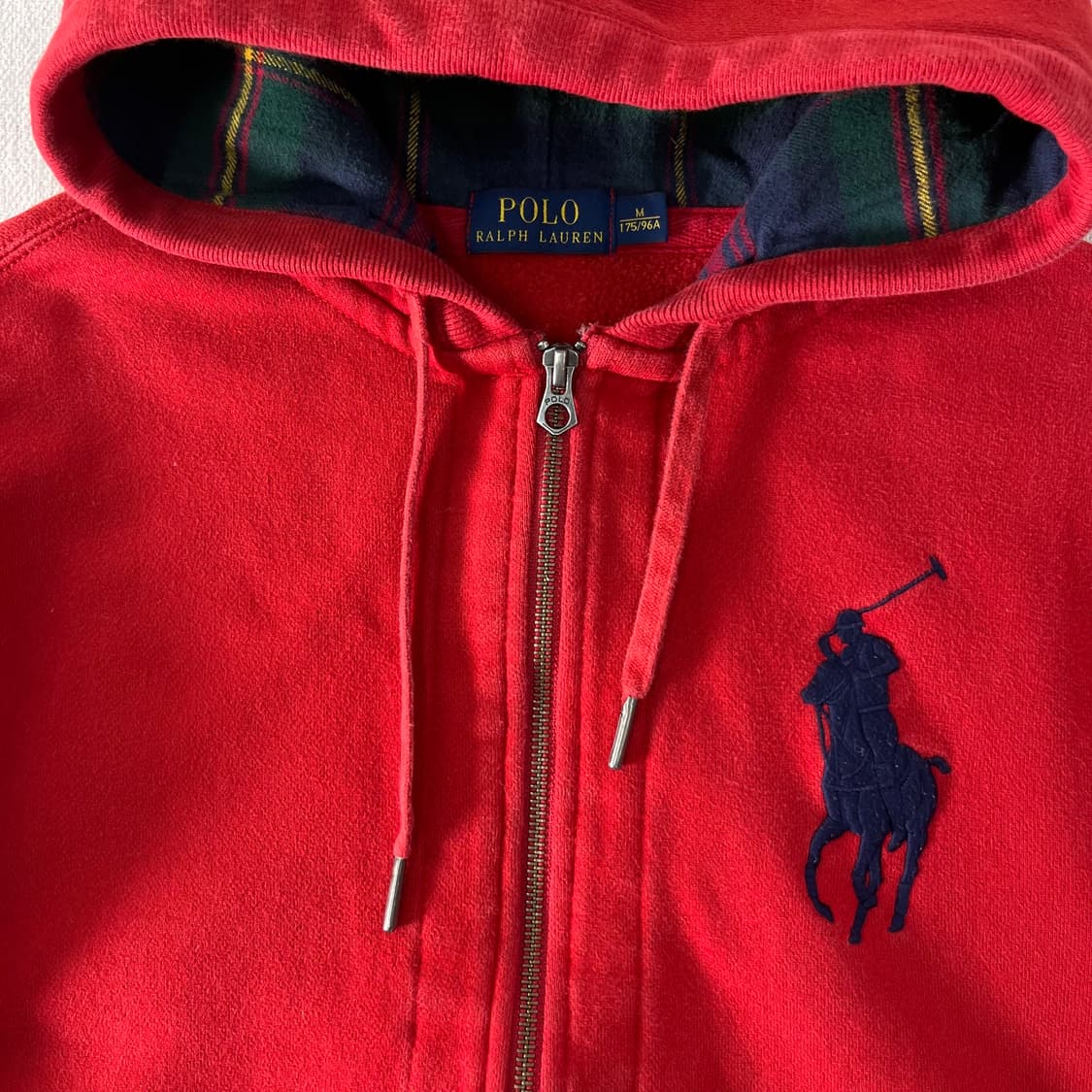 95 폴로랄프로렌 빅포니 레드 후드집업 상품이미지2