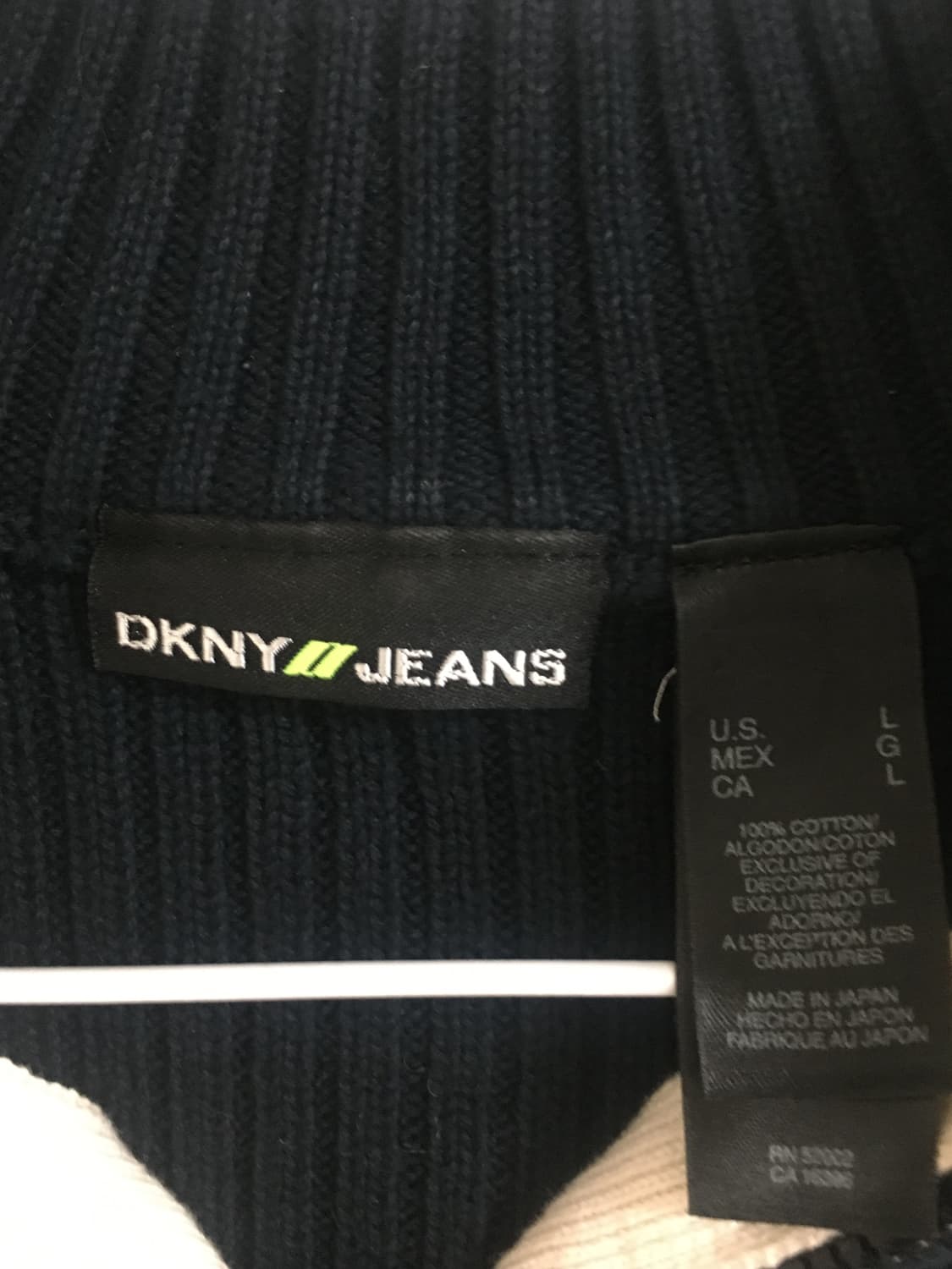 DKNY JEANS 네이비 니트 y2k 상품이미지5