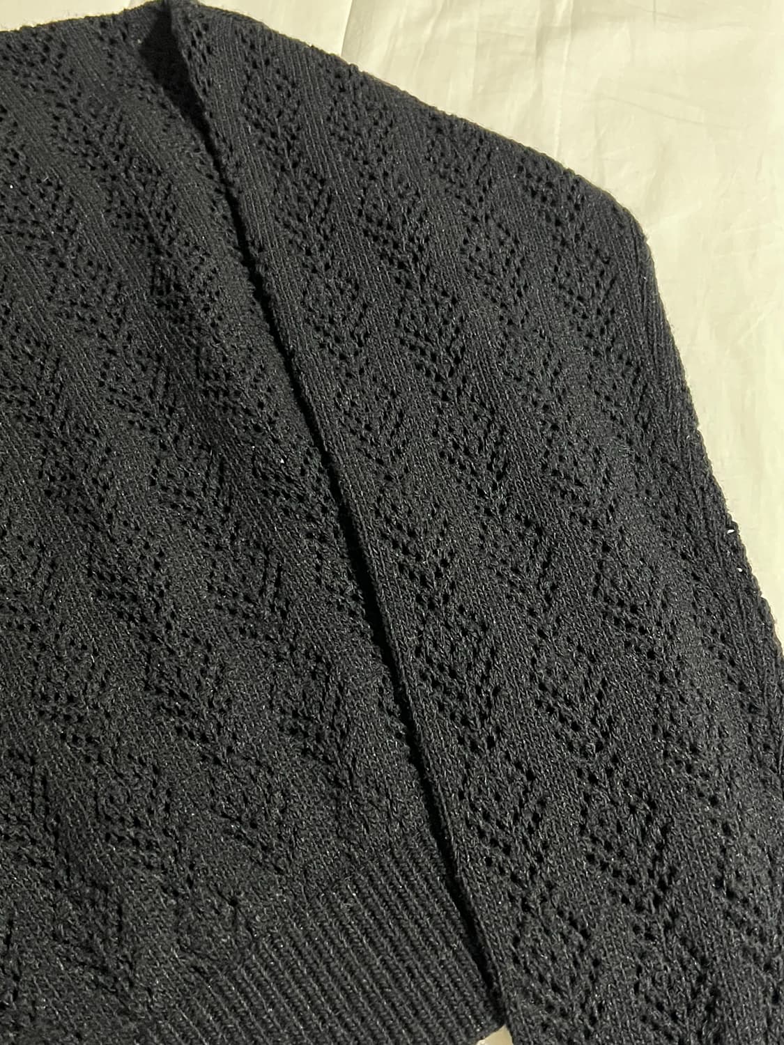 다이애그널 레이스펀칭 니트 상품이미지3