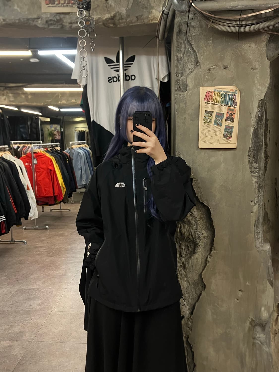 노스페이스 바람막이 점퍼 블랙 L #csz2224 상품이미지2