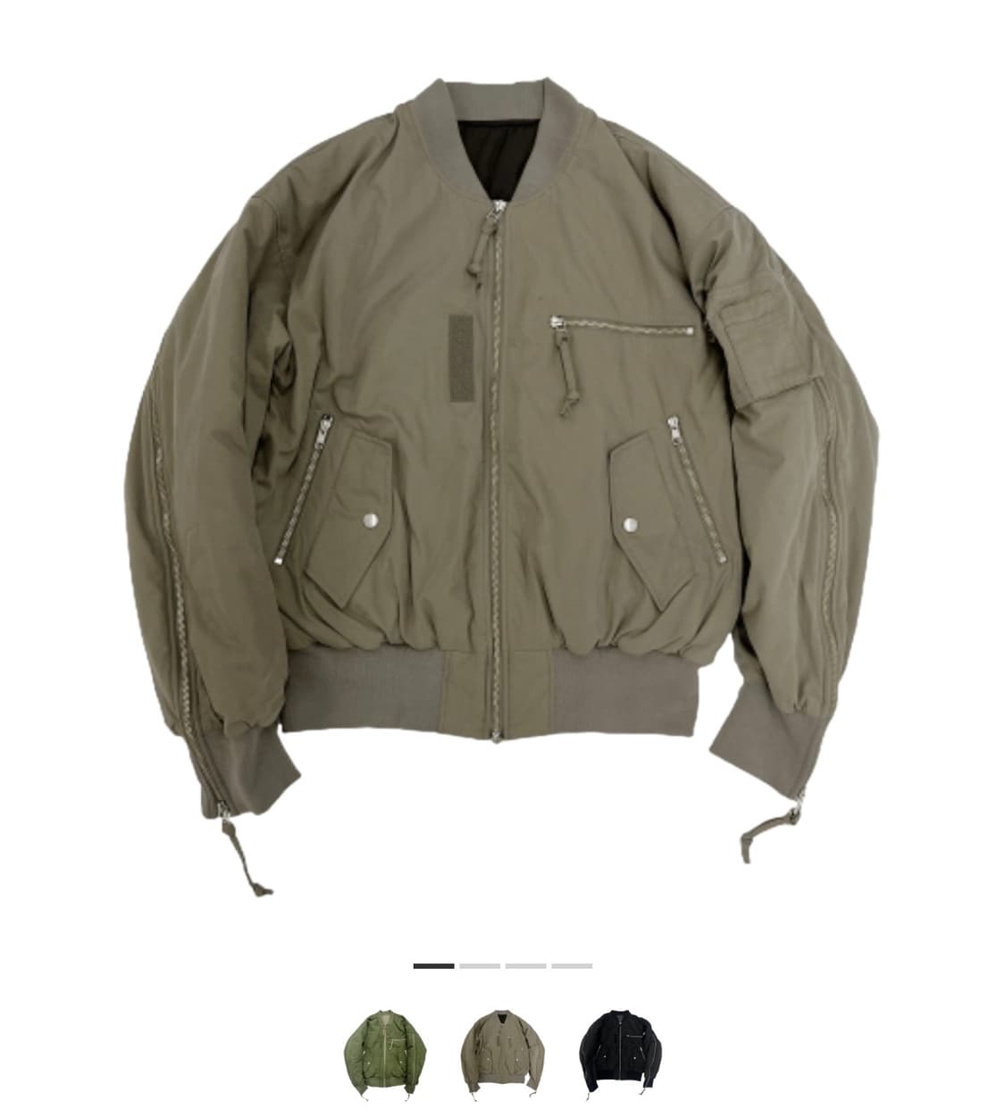 그레일즈 멀티 지퍼 봄버 자켓 토프 상품이미지1