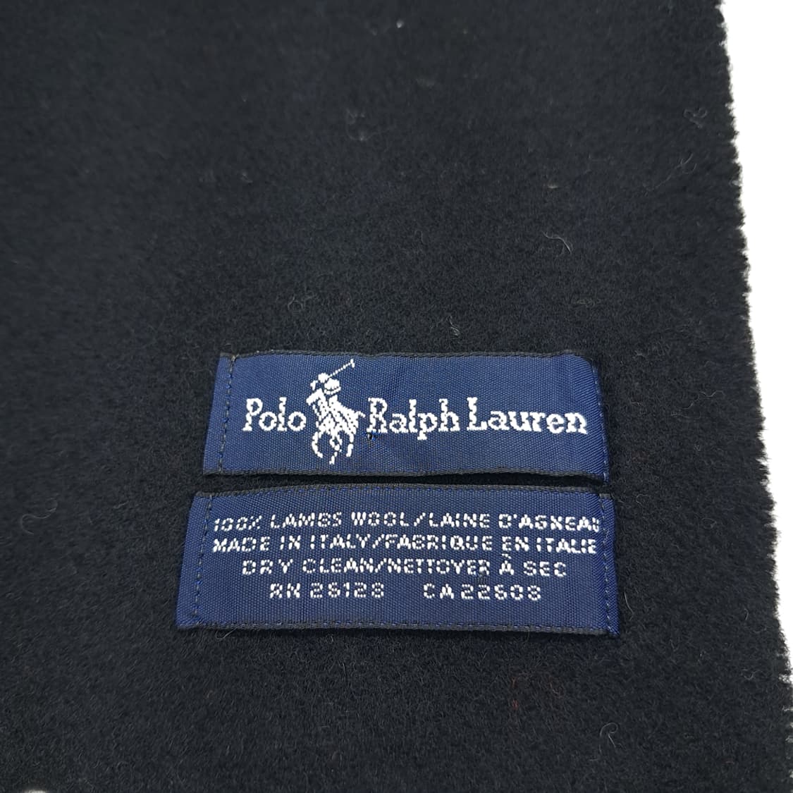 MX255 폴로 랄프로렌 블랙 램스울 목도리 머플러 상품이미지6