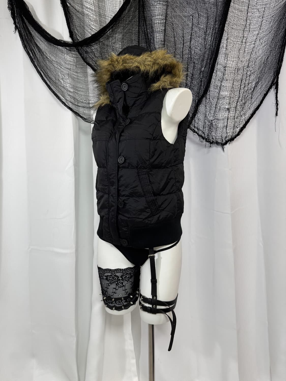 fur padding vest 상품이미지1