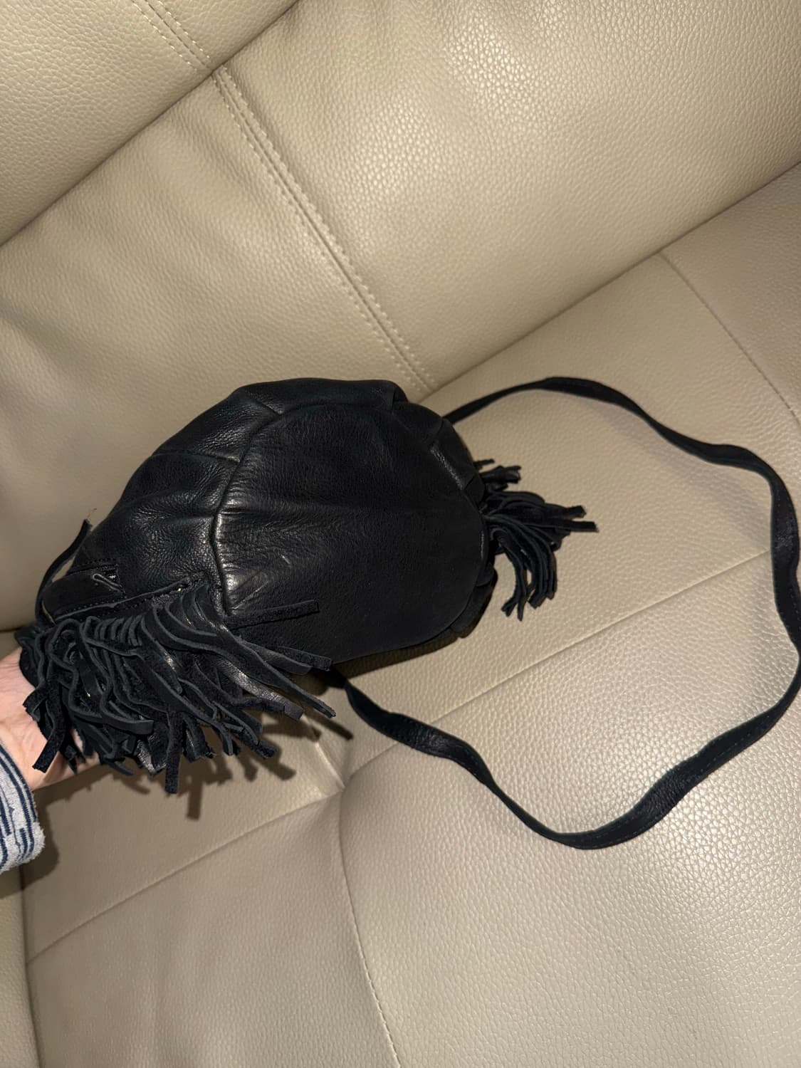 real leather tassel point cross bag  상품이미지4