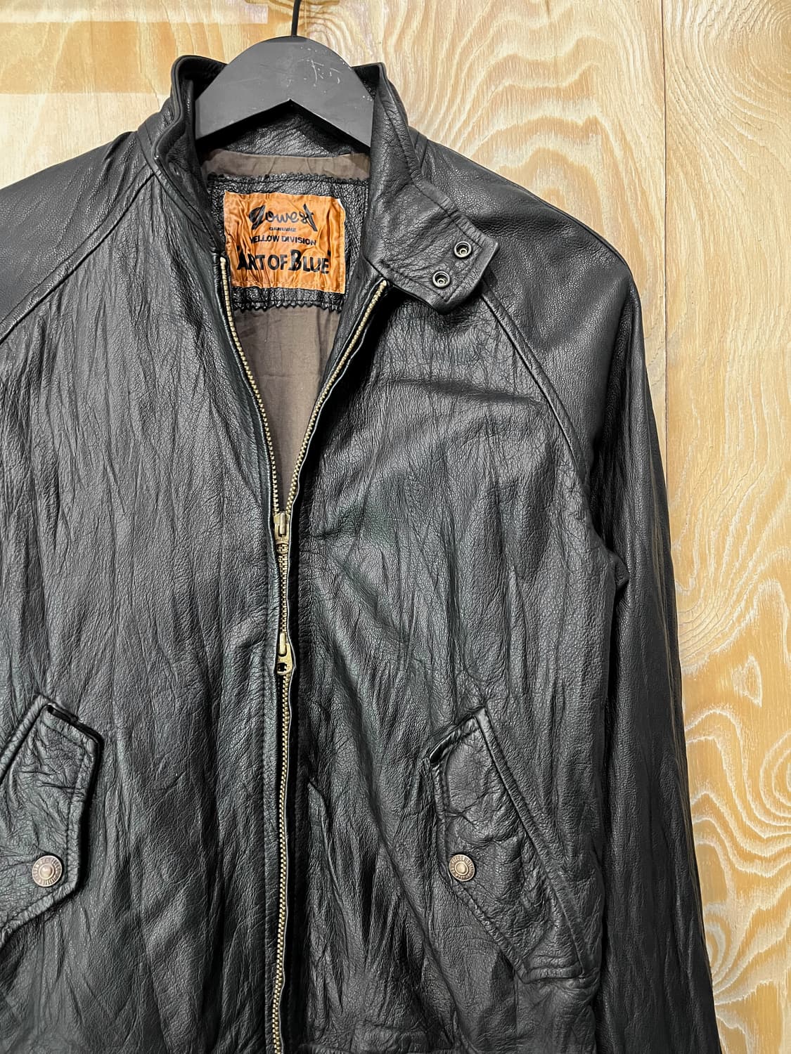 Gowest Art Of Blue 레더 자켓 상품이미지3