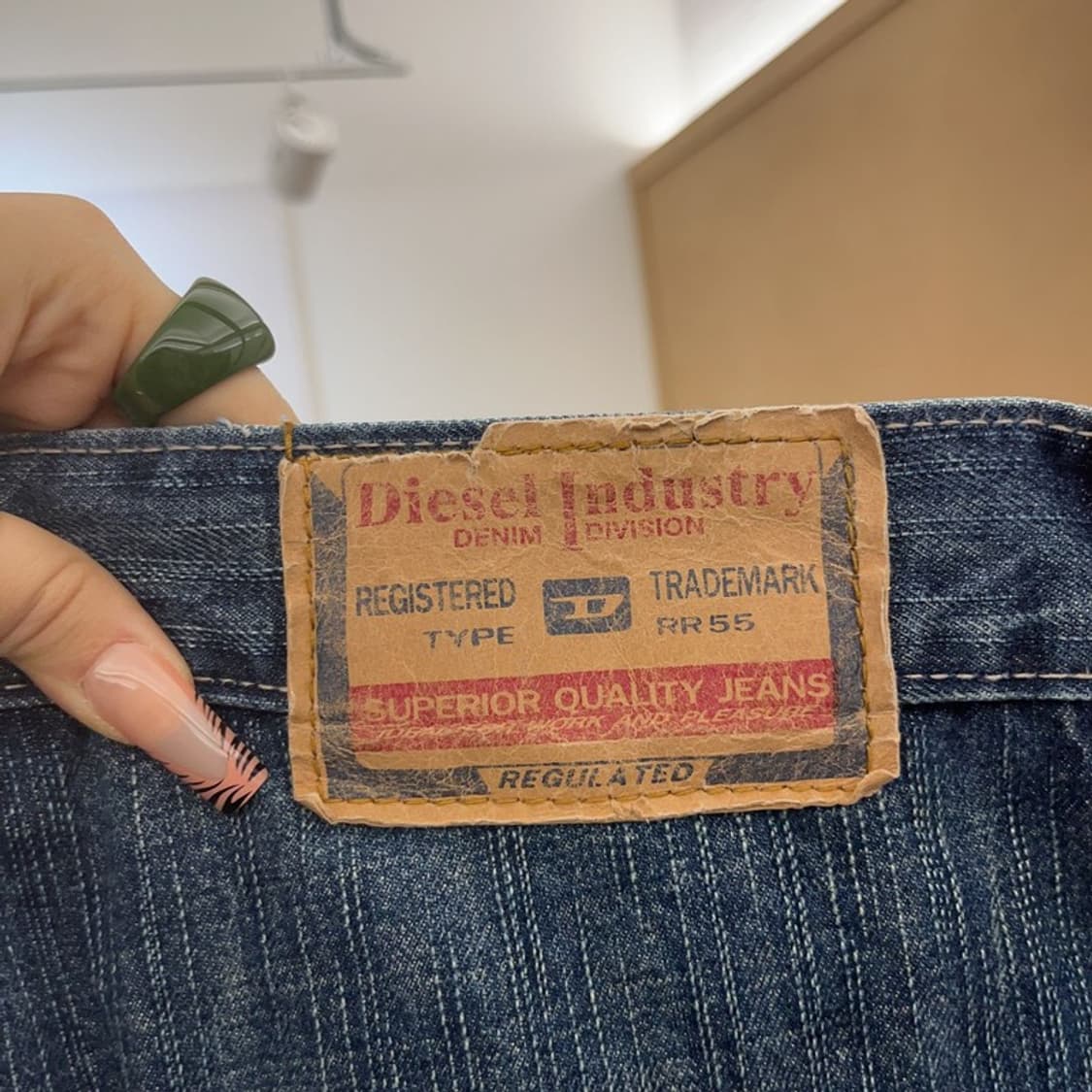 디젤 올드스쿨 빈티지 레트로 워싱 데님팬츠 32인치 C08185 상품이미지5
