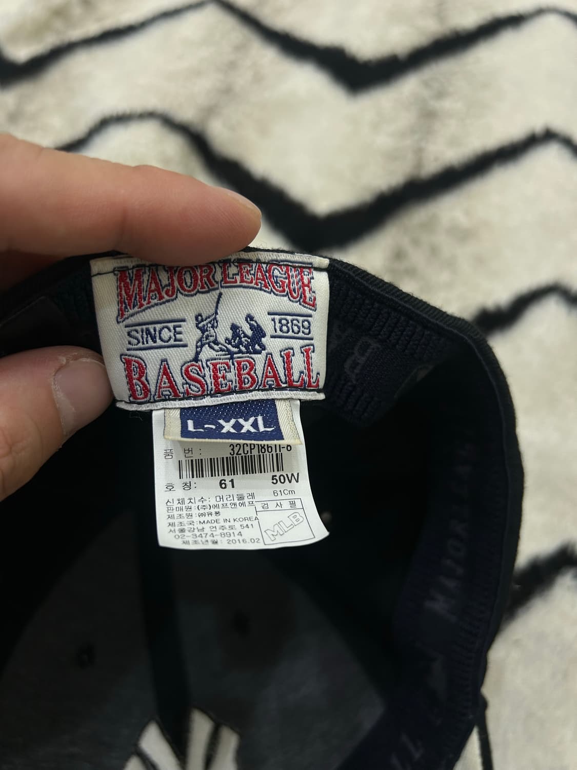 MLB 뉴욕양키즈 캡/블랙 상품이미지5