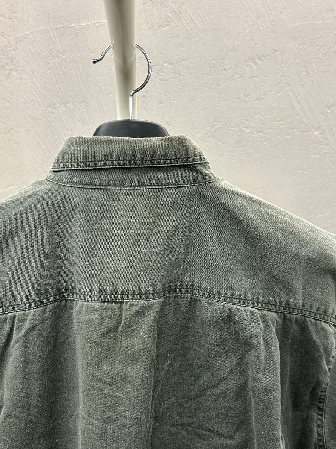 칼하트 포켓 반팔 셔츠 그린 상품이미지6