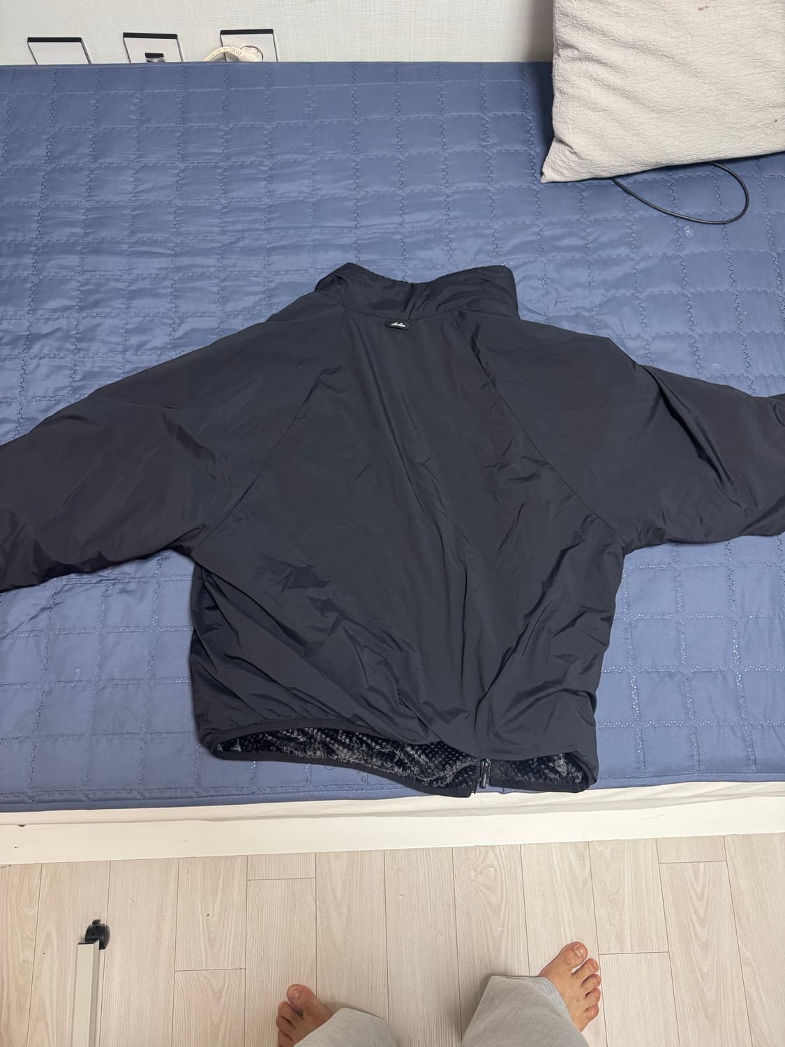 포스트아카이브팩션 파프 paf 리버자켓 블랙 m 팝니다 상품이미지3