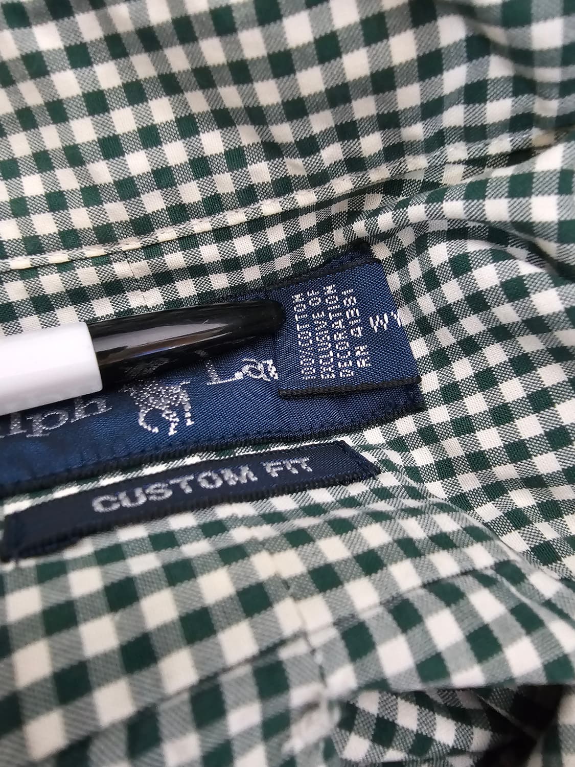 폴로랄프로렌 커스텀핏 체크셔츠 남방 S 상품이미지4