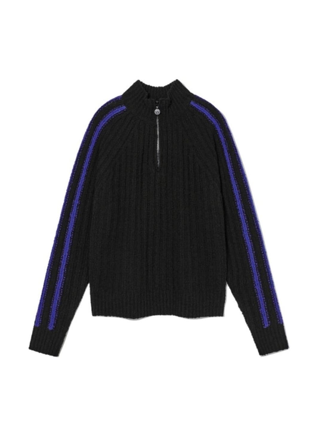 오픈와이와이 openyy 리브드 하프 풀오버 집업 (1사이즈) 상품이미지1