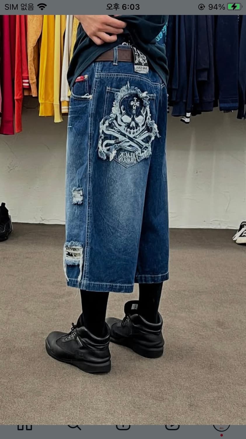 도그타운 스컬 데님 버뮤다 팬츠 상품이미지9