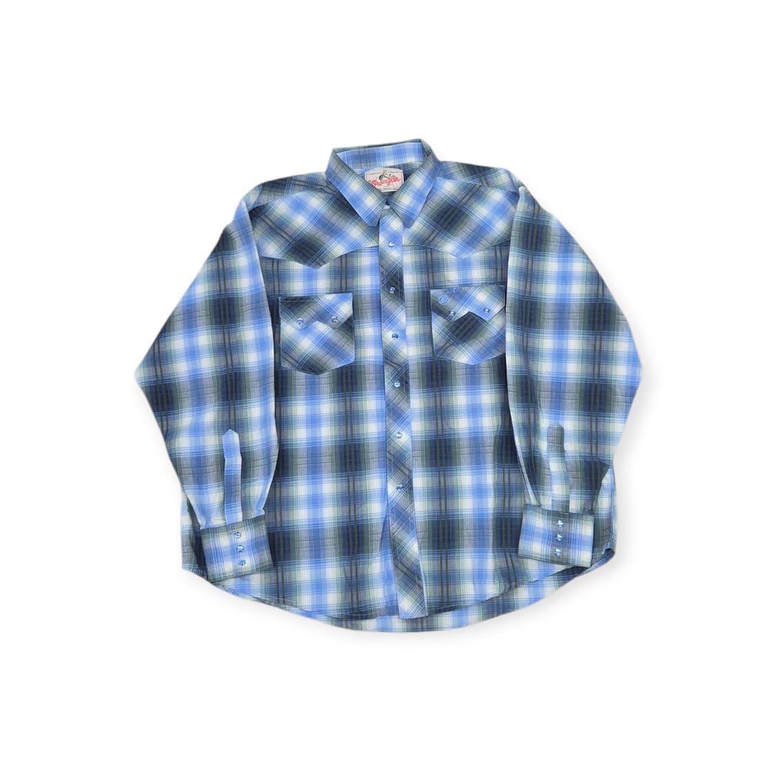 랭글러 펄 스냅 체크셔츠 상품이미지1
