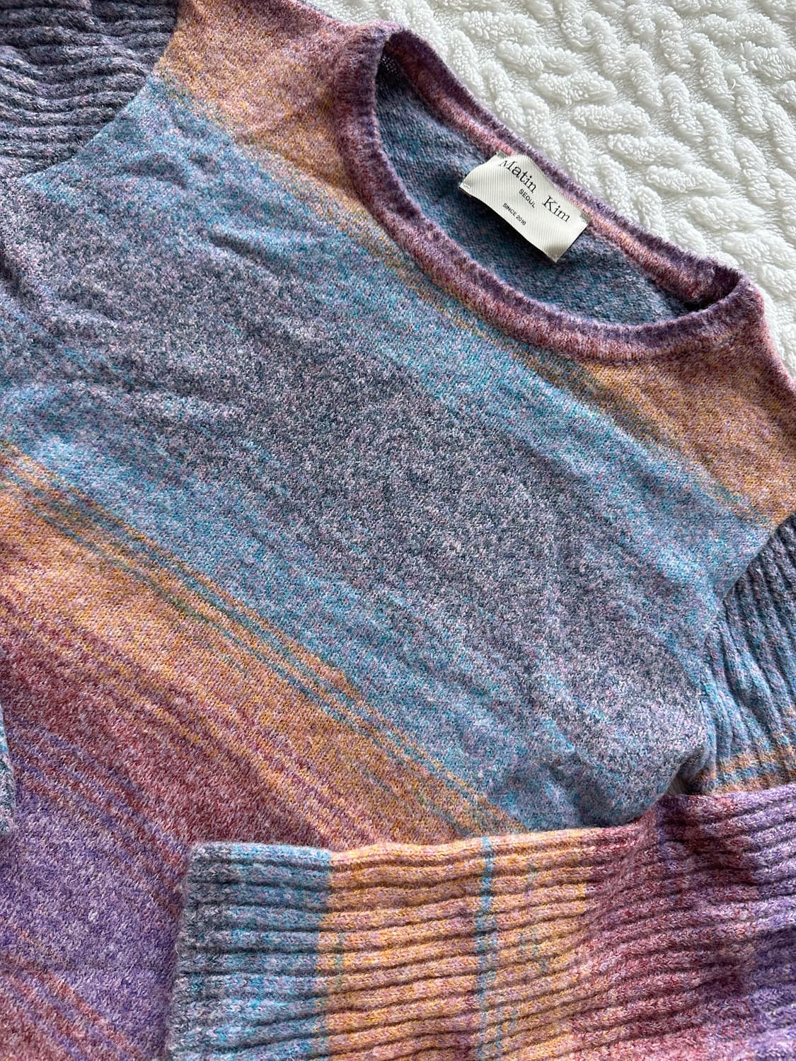 마땡킴 그라데이션 니트 + 머플러 상품이미지2