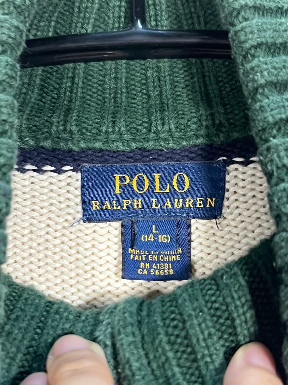 폴로 랄프로렌 빅포니 니트 집업 처분  상품이미지3