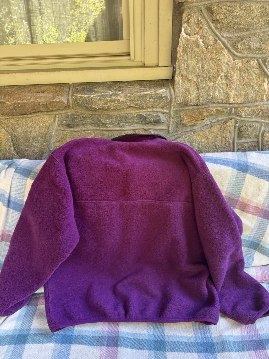 90s 파타고니아 신칠라 스냅-T 퍼플/그레이 자메이카 상품이미지5