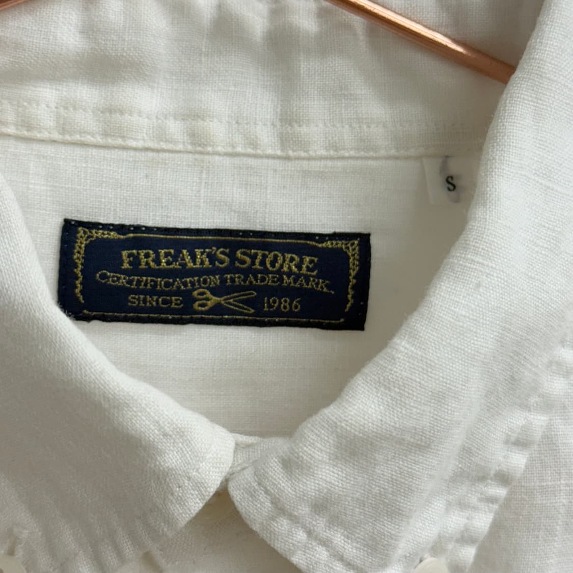 freaks store 프릭스스토어 화이트 하프 반팔 셔츠 s 상품이미지3