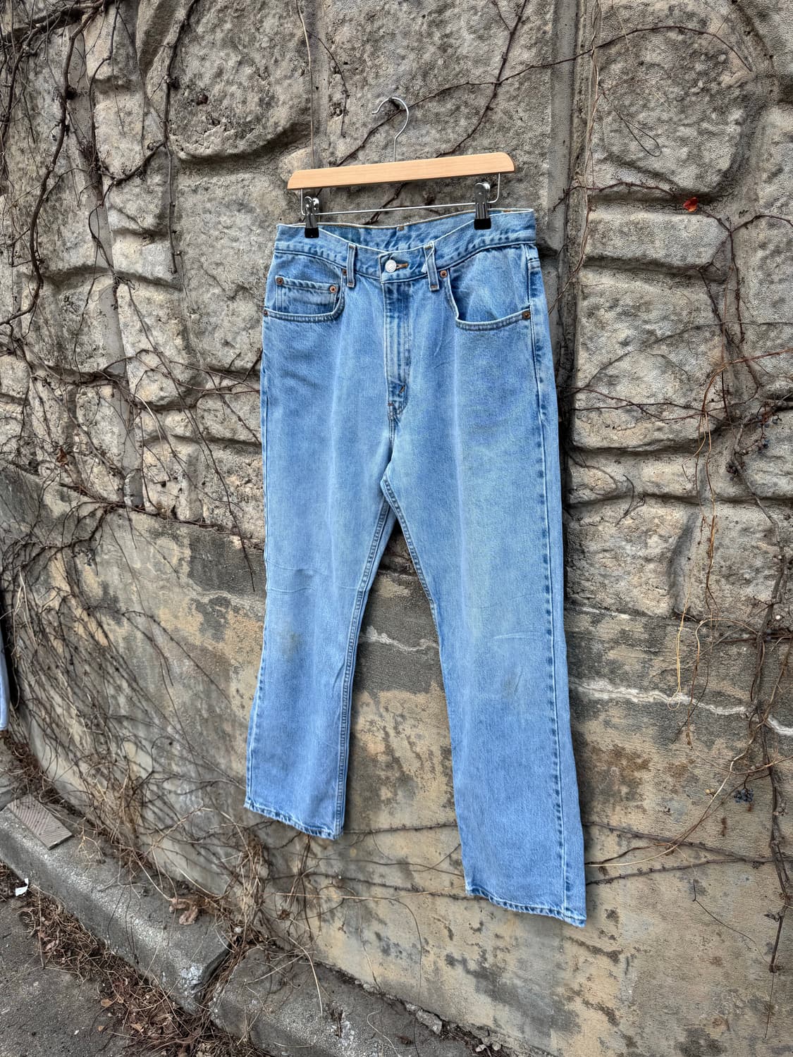 00s 리바이스 빈티지 505 워싱 데님 팬츠 상품이미지3