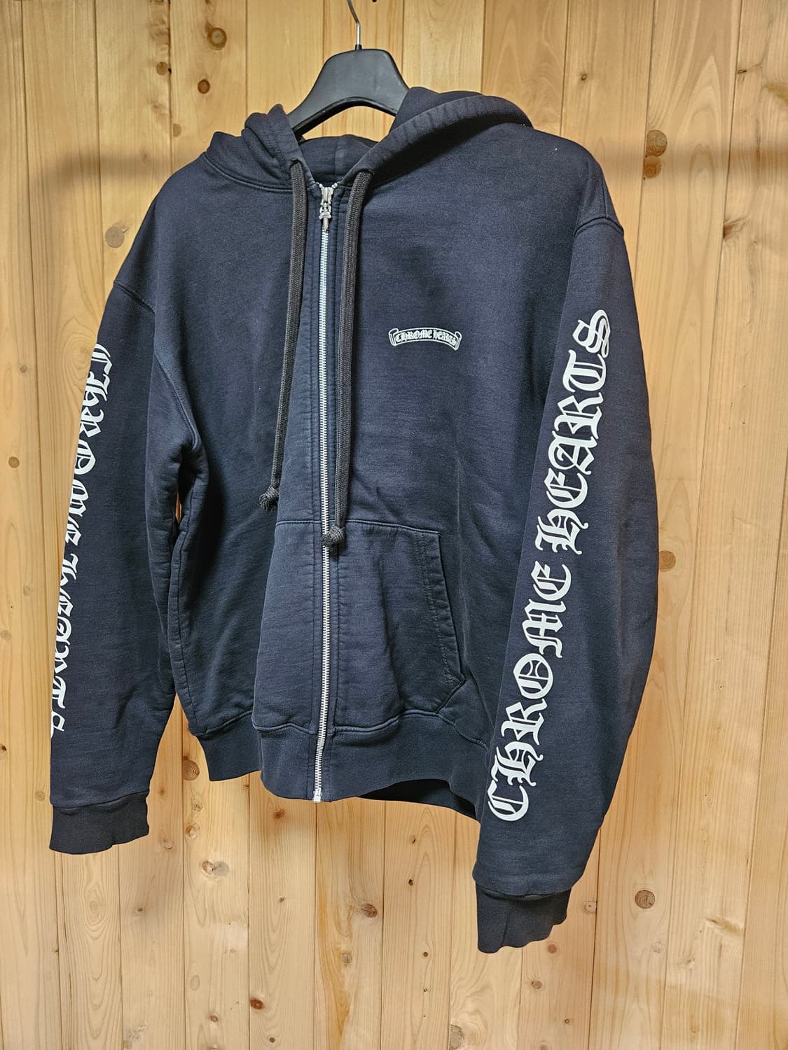 [M] 크롬하츠 헤비웨이트 스크롤라벨 후드집업 상품이미지1