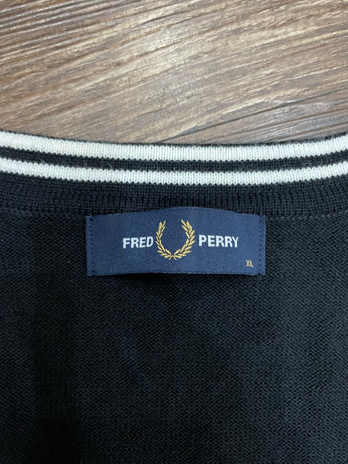 프레드페리 블랙 클래식 가디건 상품이미지7