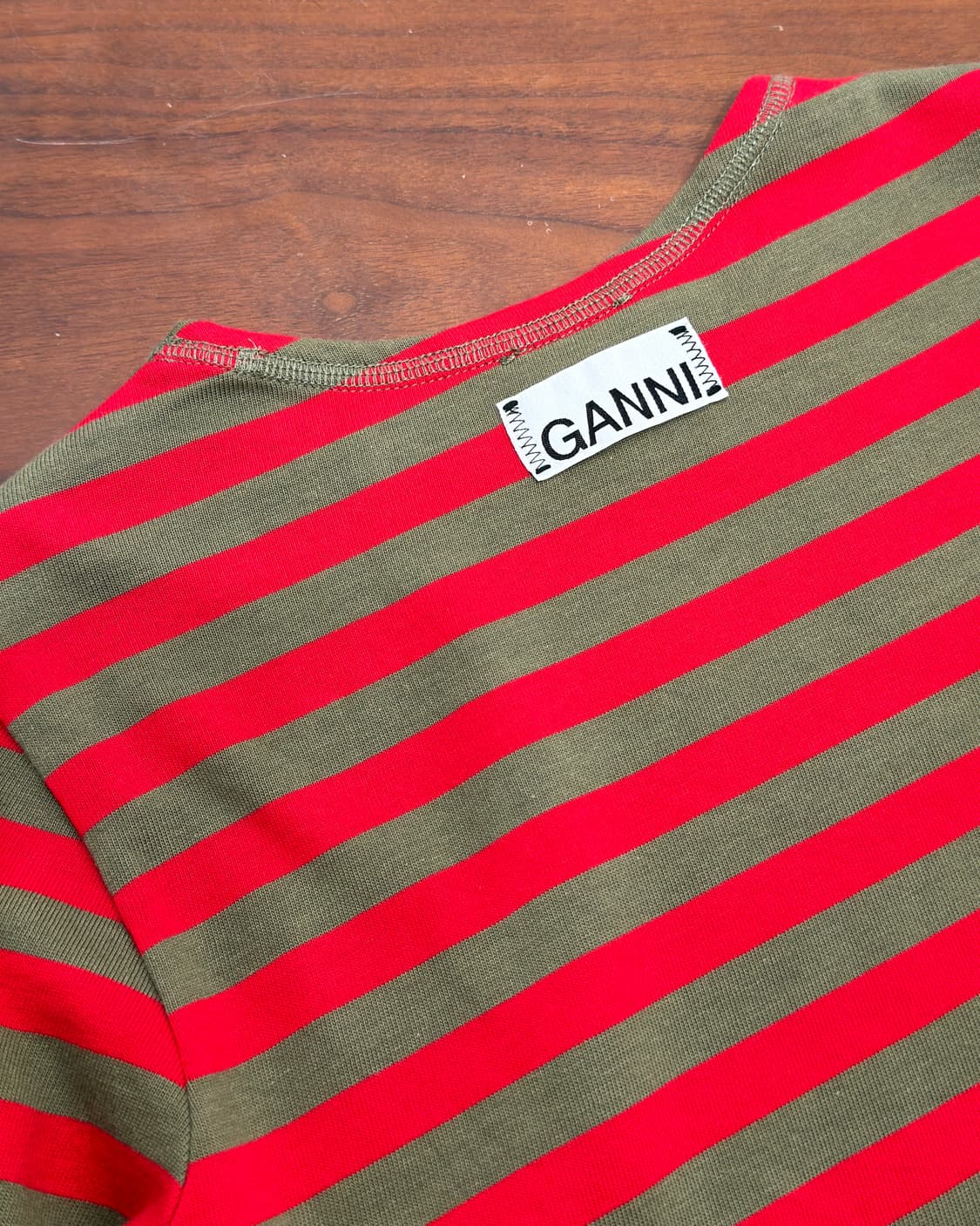 GANNI 가니 스트라이프 티셔츠 상품이미지4