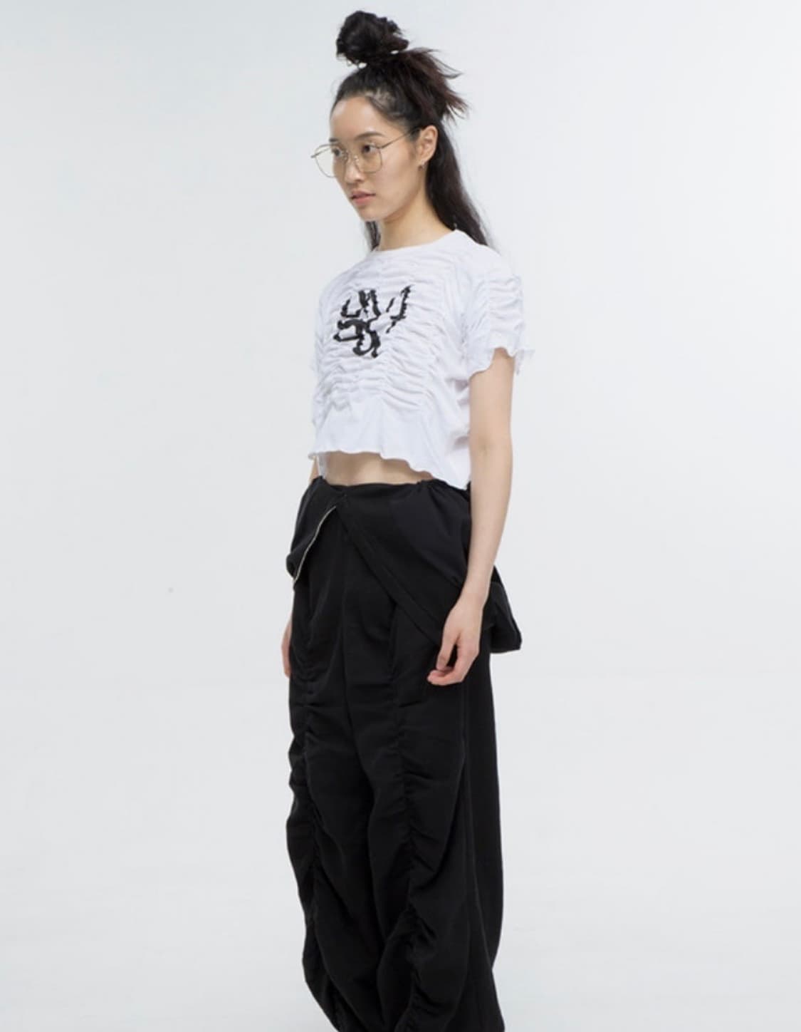 김미더영 G SHIRRING T-SHIRTS 20SS/ WHITE 상품이미지2