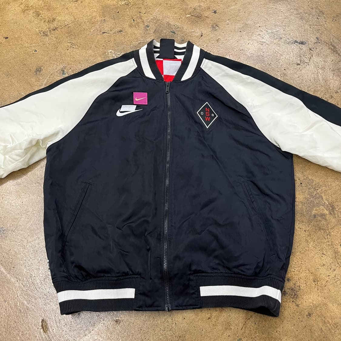 [ 정품/XL ] 나이키 NSW 사틴 우븐 자켓 b19 상품이미지3