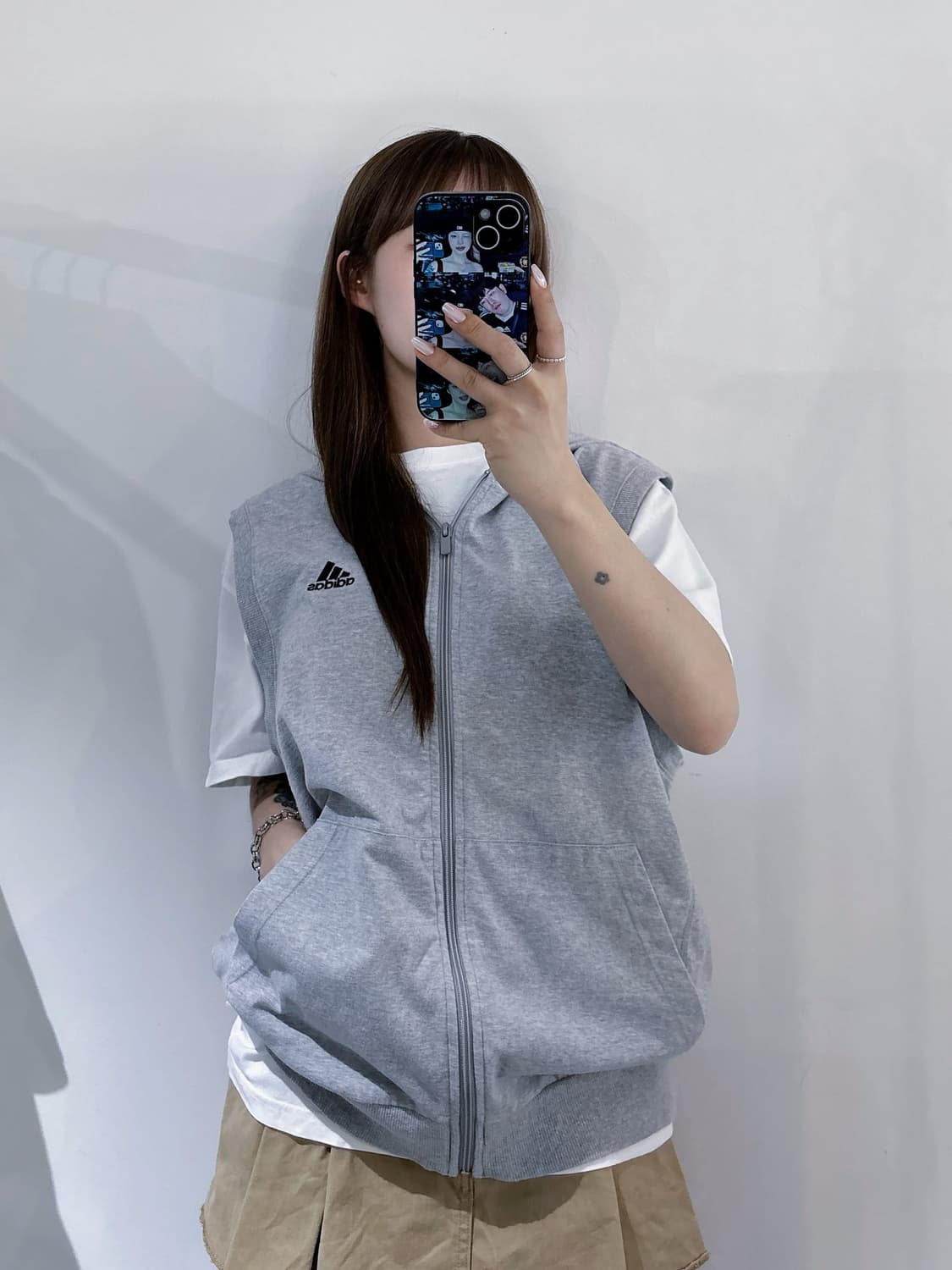 아디다스 00‘s 베스킷볼 후드 베스트집업 상품이미지2