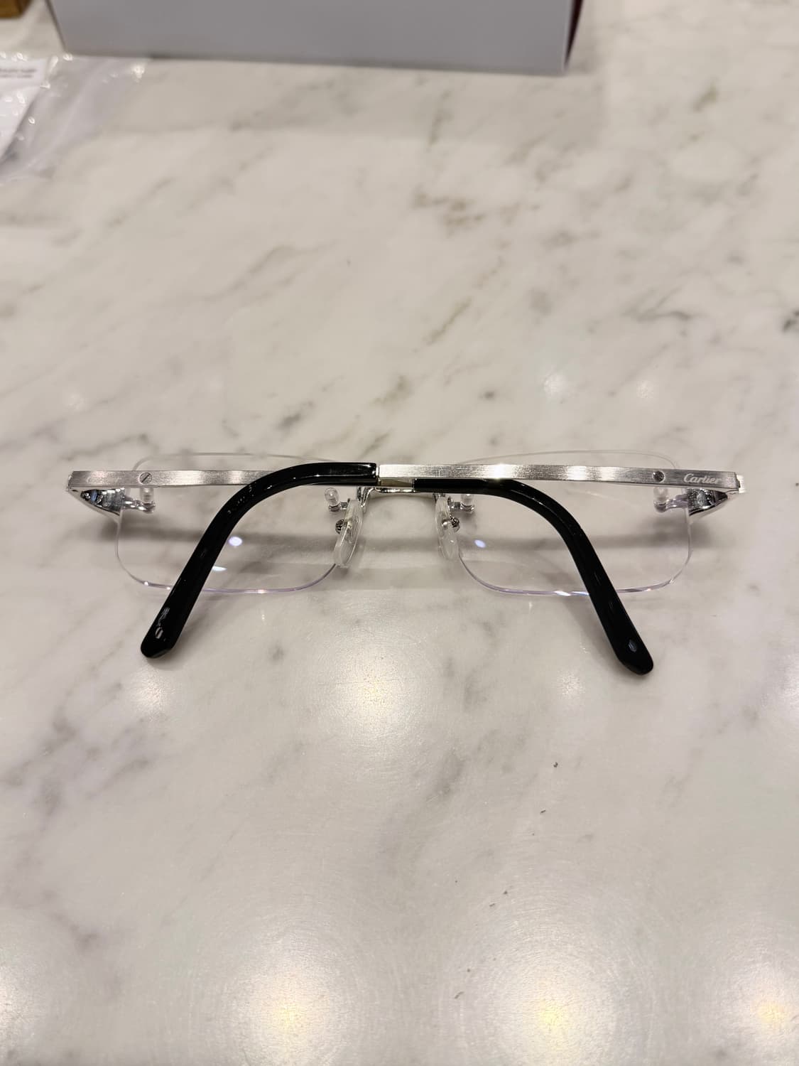(새상품급) 까르띠에 CT04070 실버 산토스 안경 상품이미지2