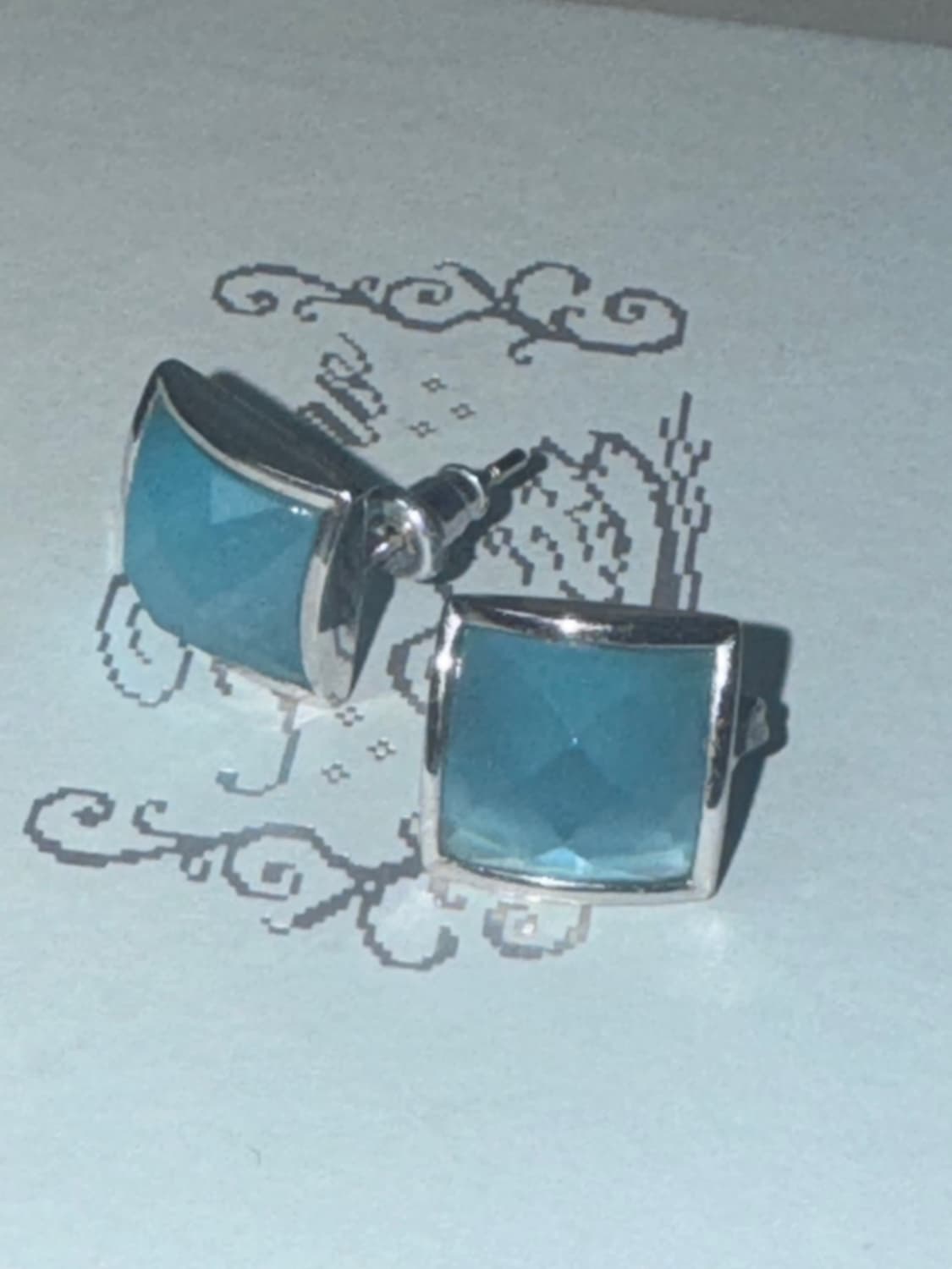 빈티지 블루 귀걸이 상품이미지3