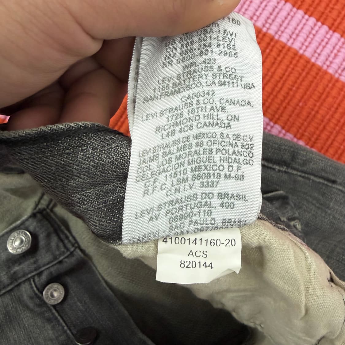 리바이스 501 그레이 데님 (34) 상품이미지8