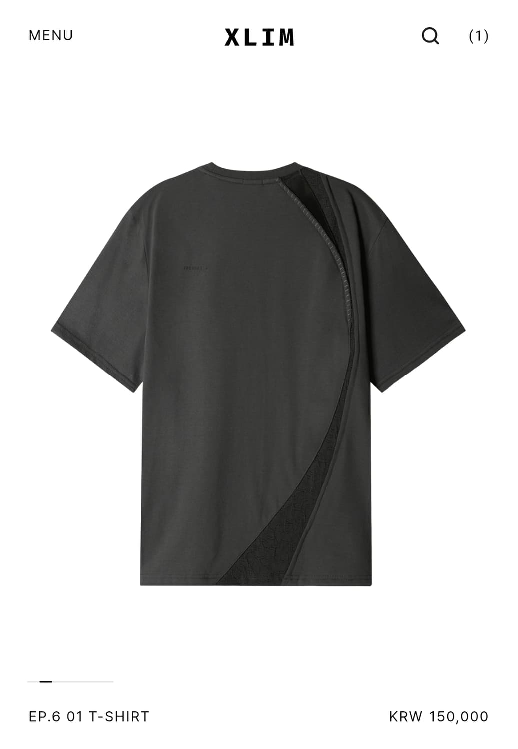 XLIM EP.6 01 T-SHIRT CHARCOAL XL 상품이미지5