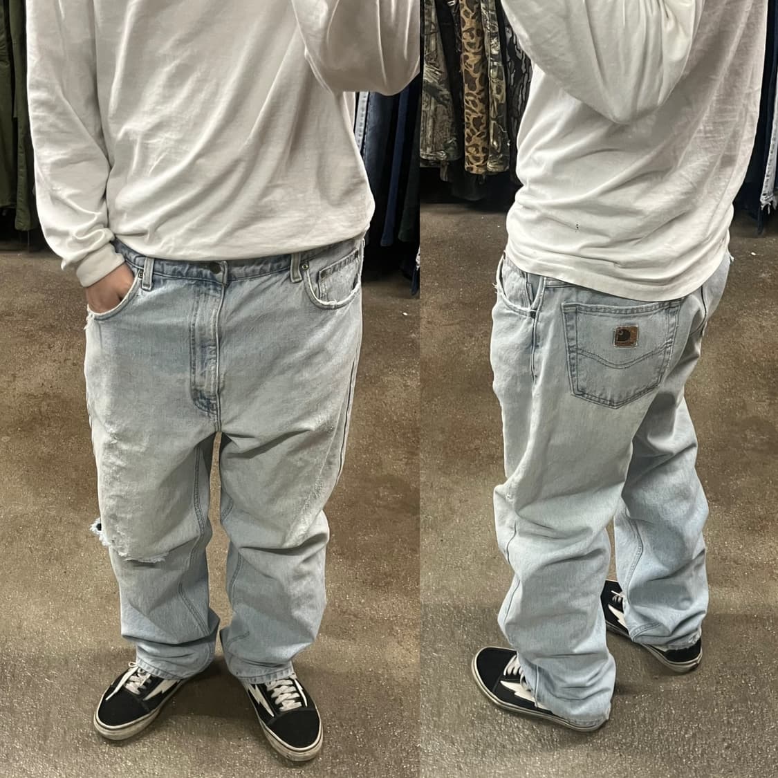 00s 칼하트 데미지 데님 팬츠 (37“) 상품이미지1