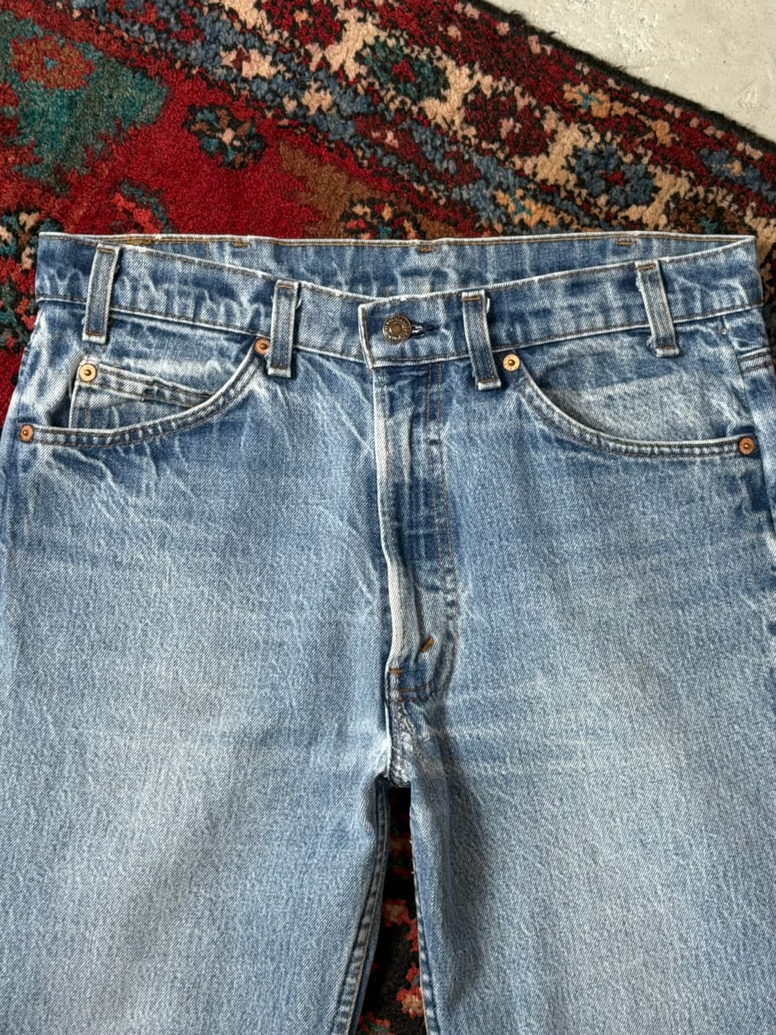 80's USA Made 빈티지 리바이스 517 오렌지탭 체인스티치 상품이미지5