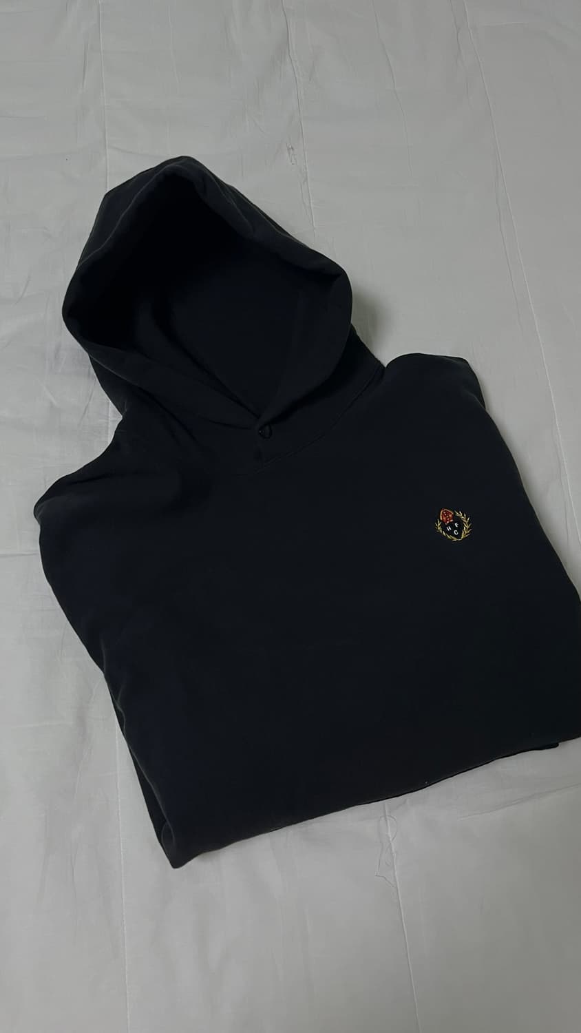 헤리티지플로스후드티 CREST WASHED 221 HOODIE / Bla 상품이미지3