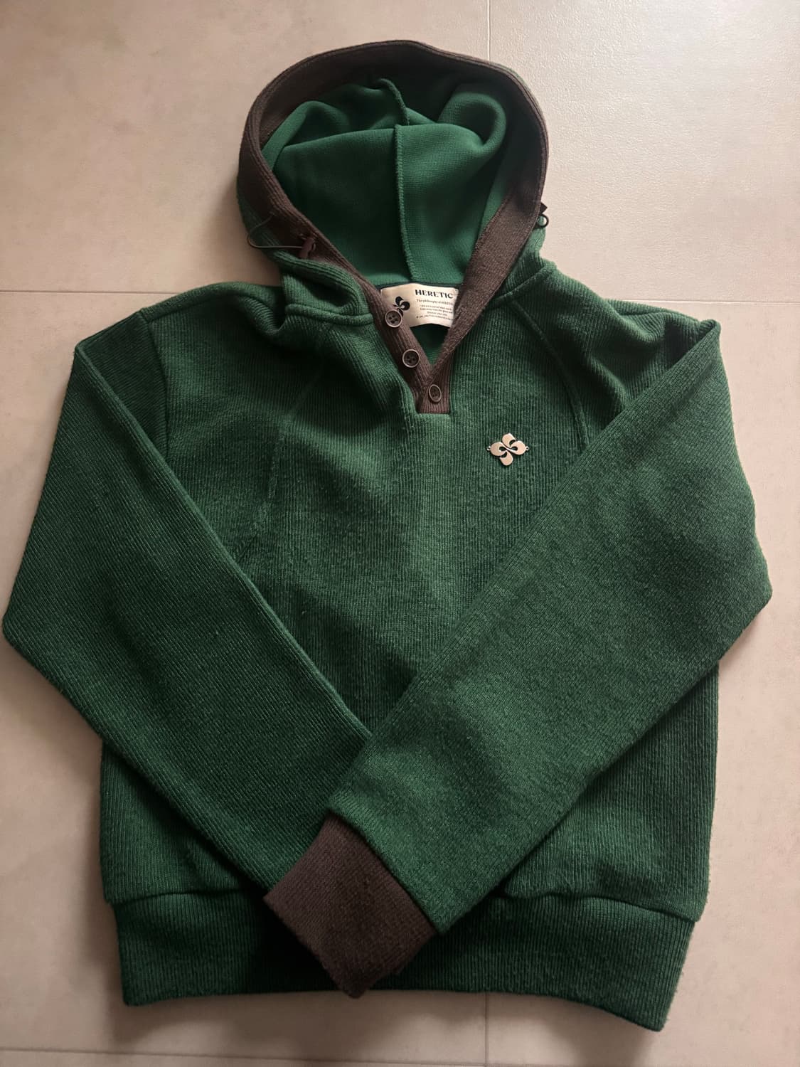 헤레틱 니트 후드집업 상품이미지1